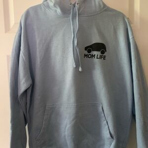 Light Blue 'Mom Life' Hoodie